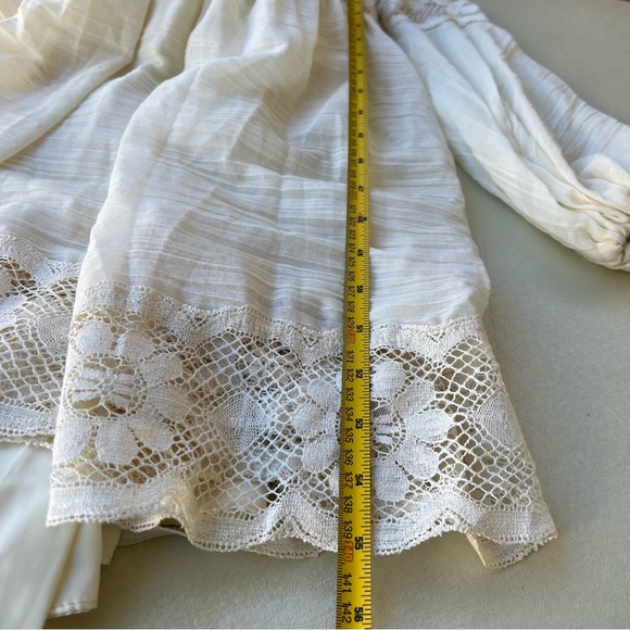 Vintage Nadine Elegan Ivy/off white Lace Maxi Dress Jr. Size 3 - Picture 5 of 11